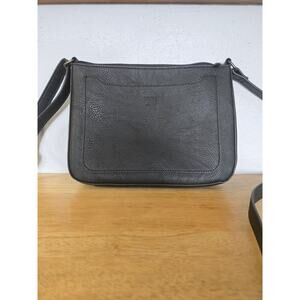 ROOTS Cross Body Black Faux Leather Bag
